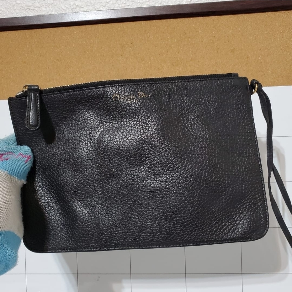 CHRISTIAN DIOR Bullcalf Diorissimo Pouch B… - Picture 3 of 9